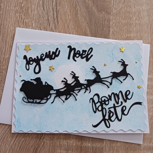 Carte noël "le père noël"