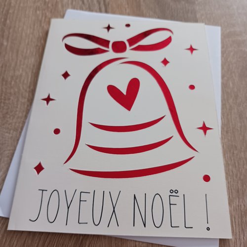 Carte  noël " cloche"