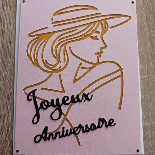 Carte  anniversaire "femme"