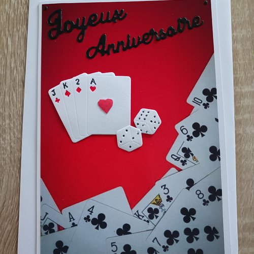 Carte anniversaire "jeux"