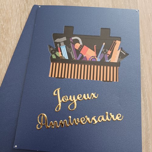 Carte anniversaire pop up "bricolage"