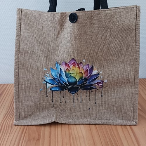 Sac cabas "fleur de lotus"
