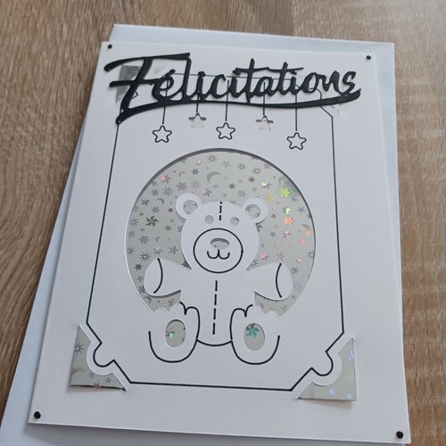 Carte naissance "ourson"