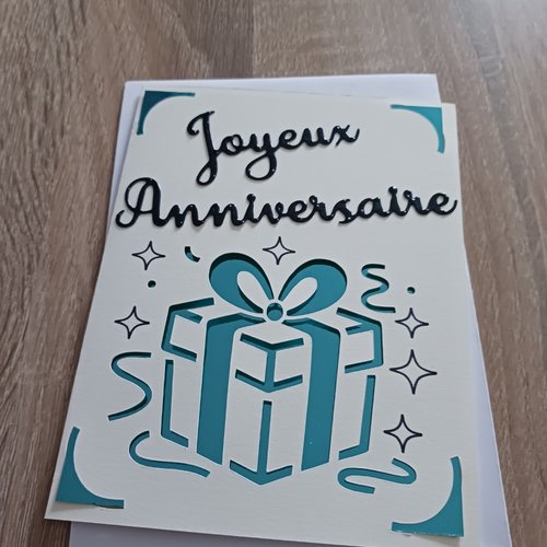 Carte anniversaire "cadeau"