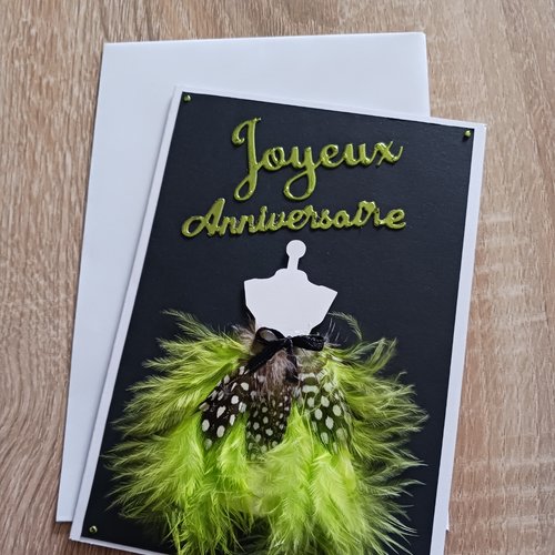 Carte  anniversaire "femme"