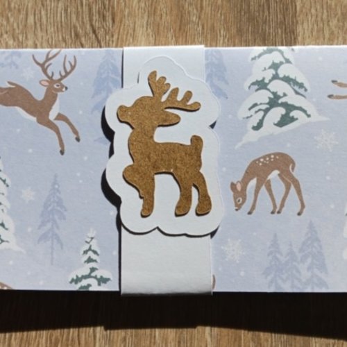 Pochette cadeau "cerf"