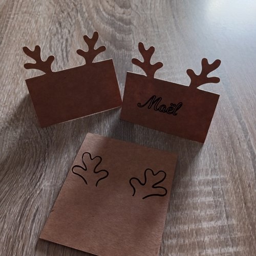 Lot de 6 marques places pour noël