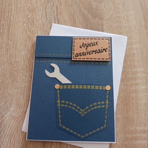 Carte anniversaire "jean" homme