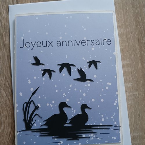 Carte anniversaire "canards"
