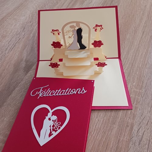 Carte mariage pop up