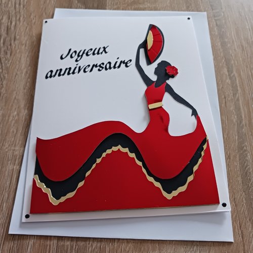 Carte anniversaire "danseuse"