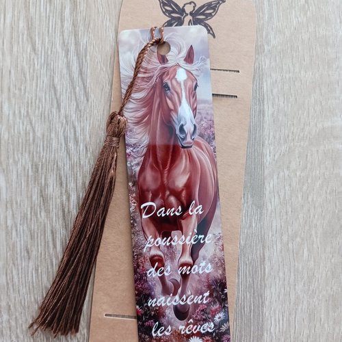 Marque page métal "cheval"