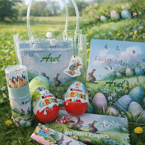Petit sac gourmandise personnalisé pour pâques