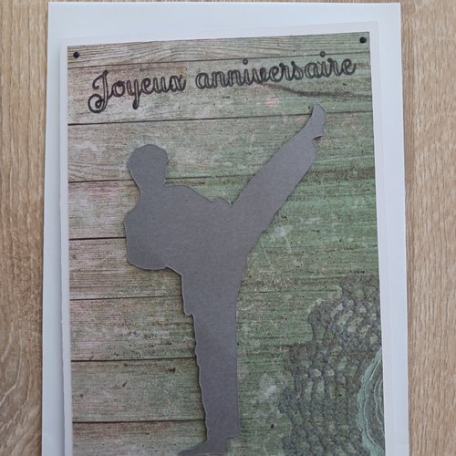 Carte anniversaire "judo"