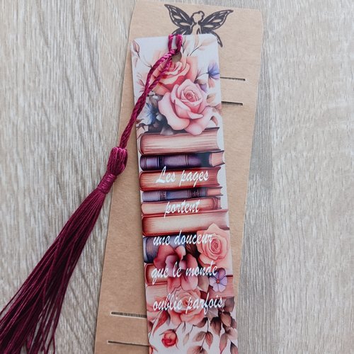 Marque page métal "livre"