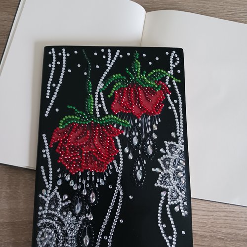 Cahier diamond painting "roses"