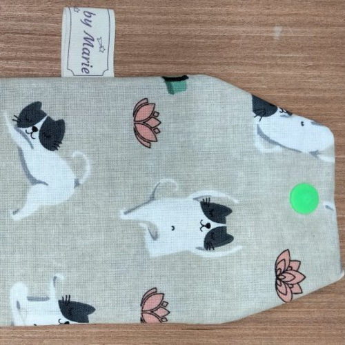 Étui brosse à dents - coton enduit - chats
