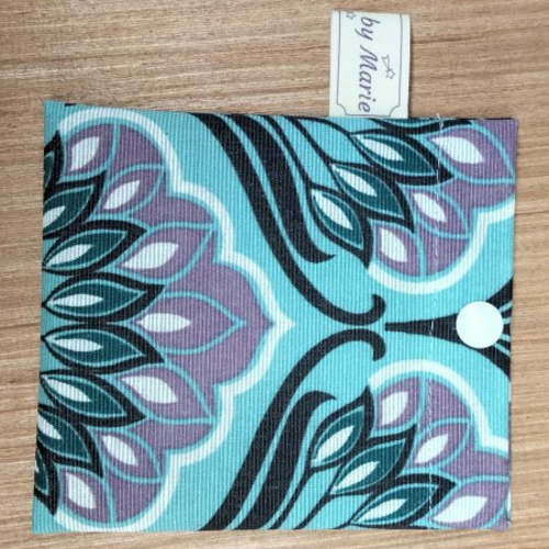 Pochette à savon - coton enduit - vert