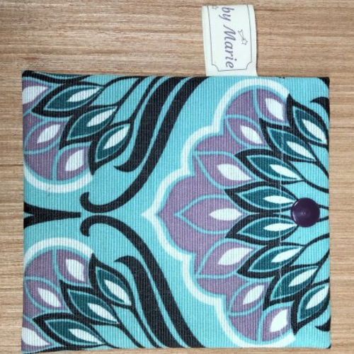 Pochette à savon - coton enduit - vert