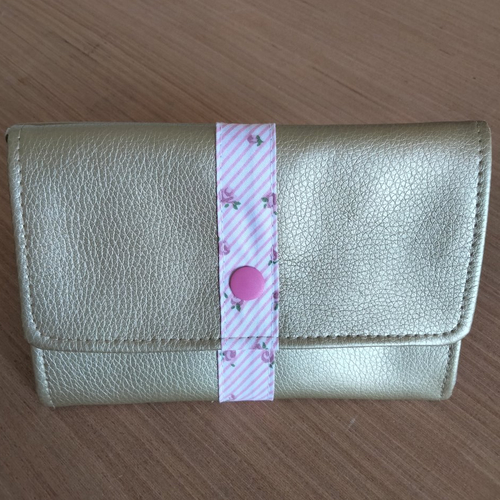 Porte monnaie - simili cuir - or