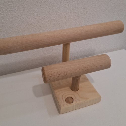 Présentoir portique à bracelets et montre en bois massif démontable support à bijoux pour exposant