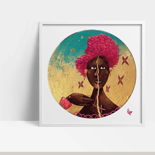 Tirage d'art - illustration "la résiliente" format carré