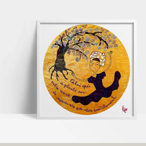 Tirage d'art - illustration "sagesse"