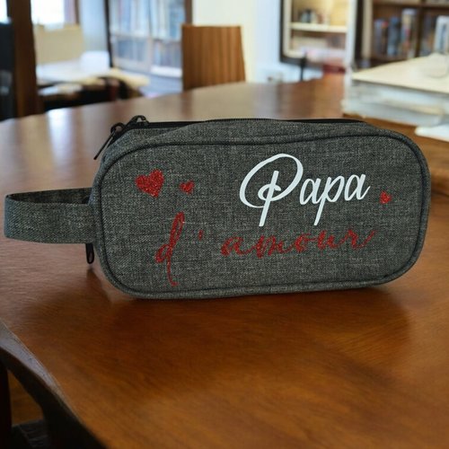 Trousse de toilette homme "papa d'amour"