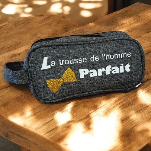 Trousse de toilette homme "la trousse de l'homme parfait"