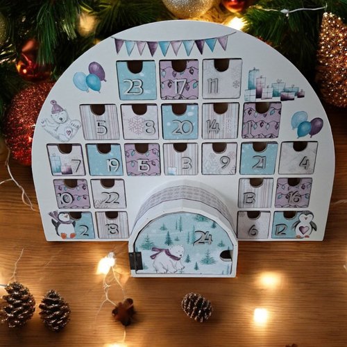 Calendrier de l'avent en bois - cocooning... fait main