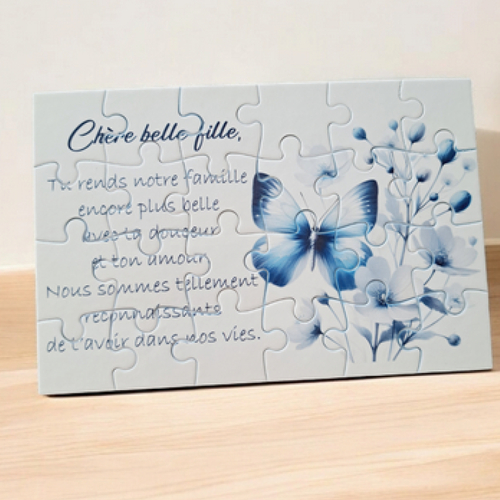 Puzzle personnalisé pour votre belle-fille - 24 pièces avec pochon inclus