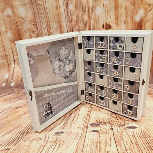 Calendrier de l'avent en bois - inspiration harry potter