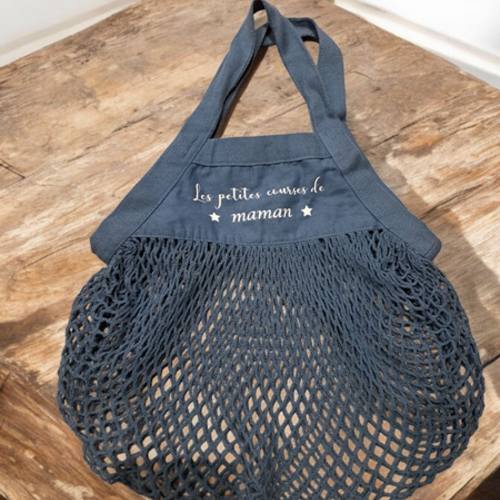 Sac filet "les petites courses de maman"