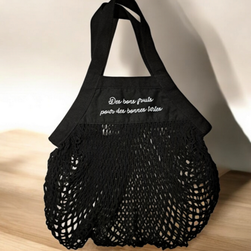 Sac filet " des bons fruits pour des bonnes tartes"