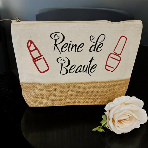 Trousse de toilette femme "reine de beauté"