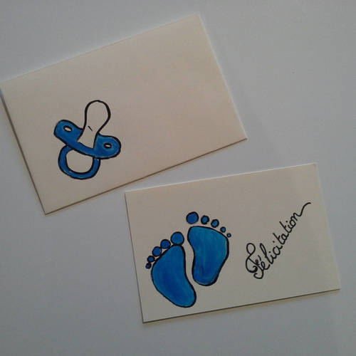 Carte de bébé garçon dans un style dessiné à la main | Vecteur Gratuite