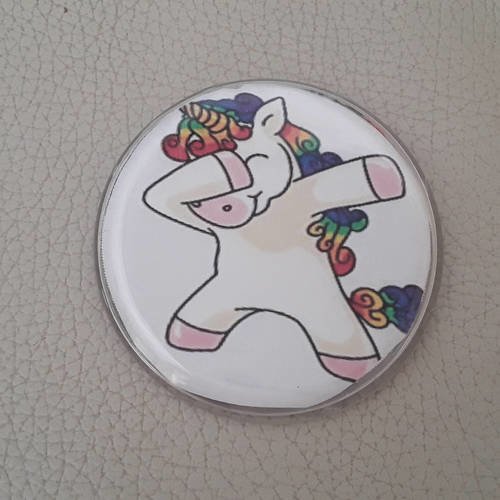 Broche badge licorne