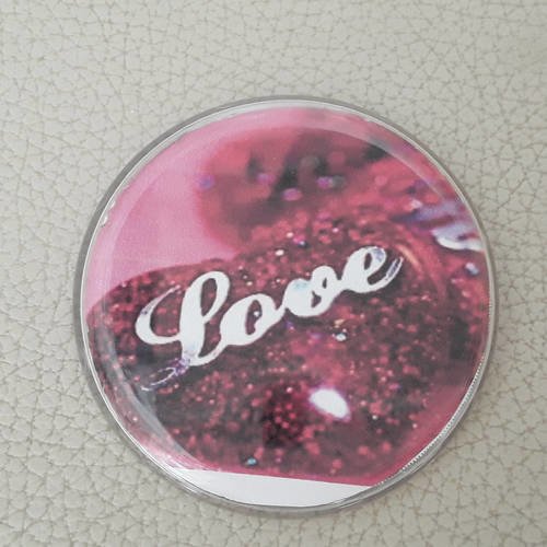 Broche badge coeur amour passion