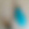 Bola de grossesse et plume turquoise 