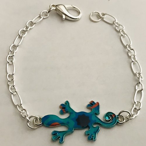 Bracelet salamandre bleue 