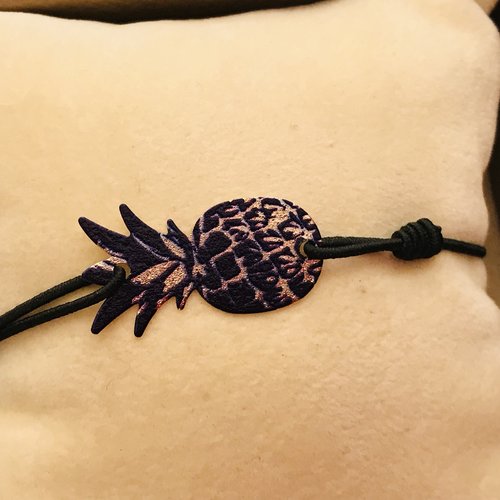 Bracelet élastique réglable ananas ?