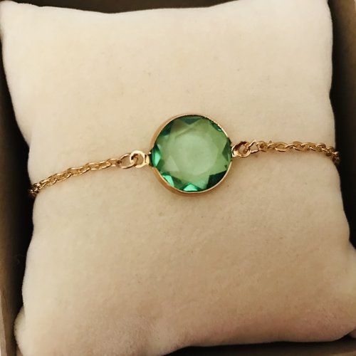 Bracelet  pierre verte