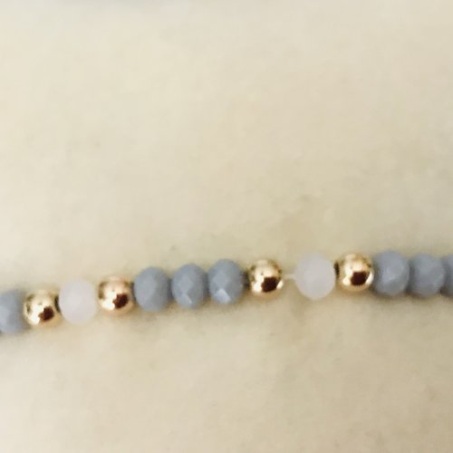 Bracelet perles pastel