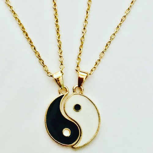 Colliers duo ying et yang