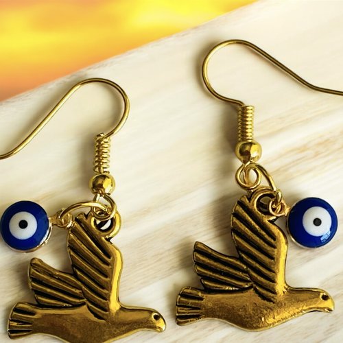 Boucles d oreille protection porte bonheur