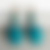 Boucles d oreille turquoise