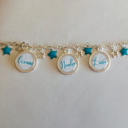 Bracelet personnalisé mam’ange de 1 a 4 prénoms