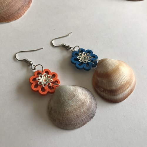 Boucles d oreille coquillage