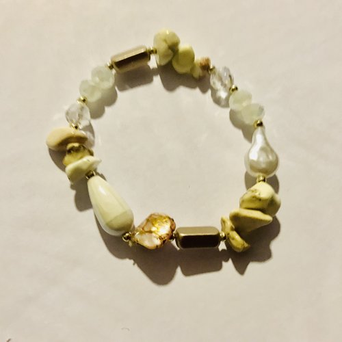Bracelet perles naturelles nature