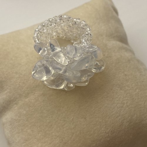 Bague élastique perles